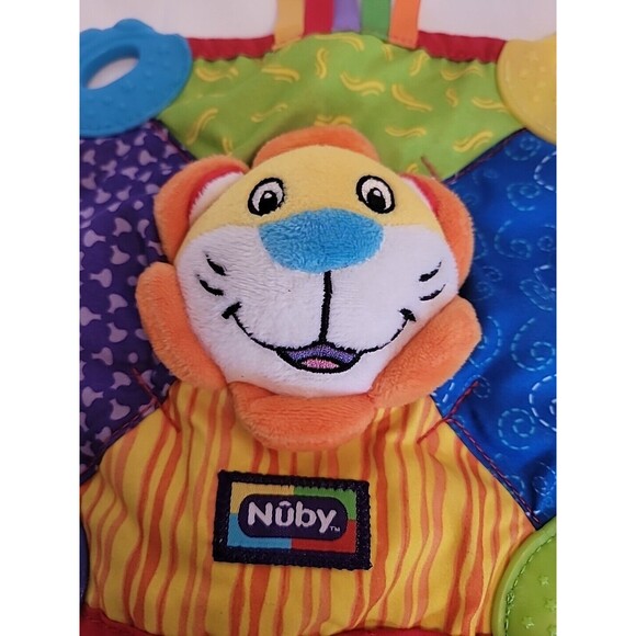 Lion Nuby Comfort Teether Teething Blanket Blankie 0m+ Squeaks BPA Free Lovey - Picture 8 of 16
